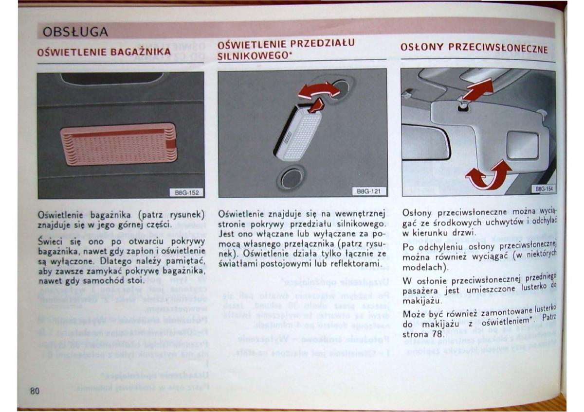 Audi 80 B4 instrukcja obslugi / page 82