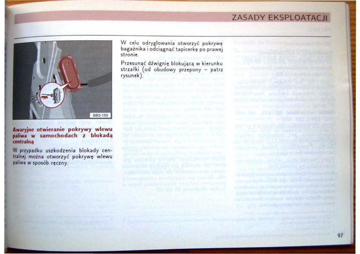 Audi 80 B4 instrukcja obslugi / page 99