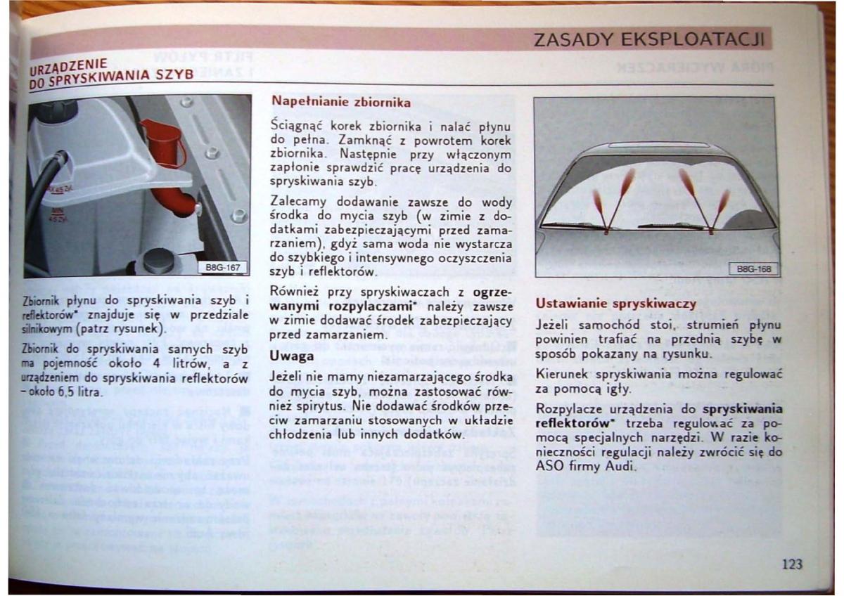 Audi 80 B4 instrukcja obslugi / page 125