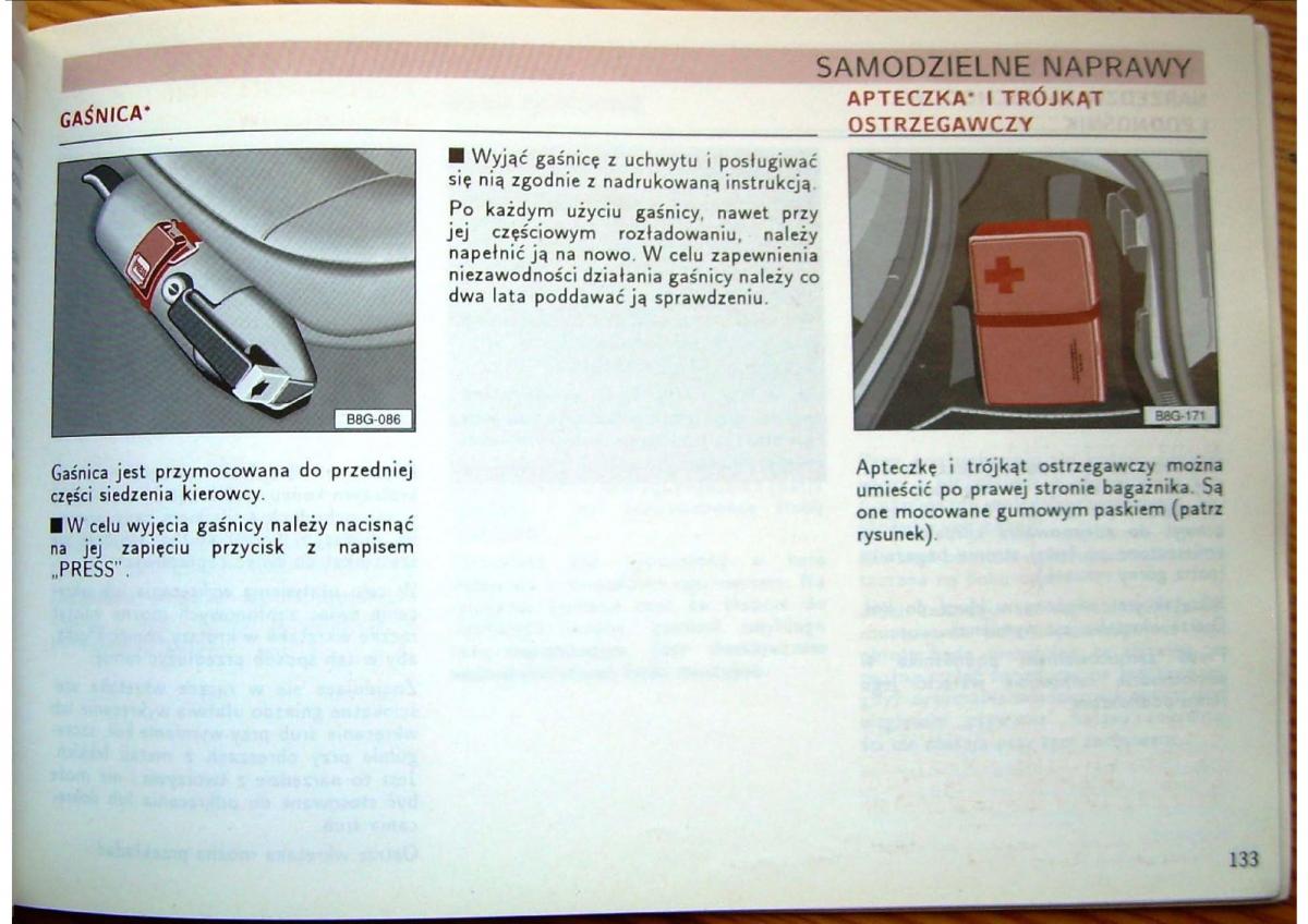 Audi 80 B4 instrukcja obslugi / page 135