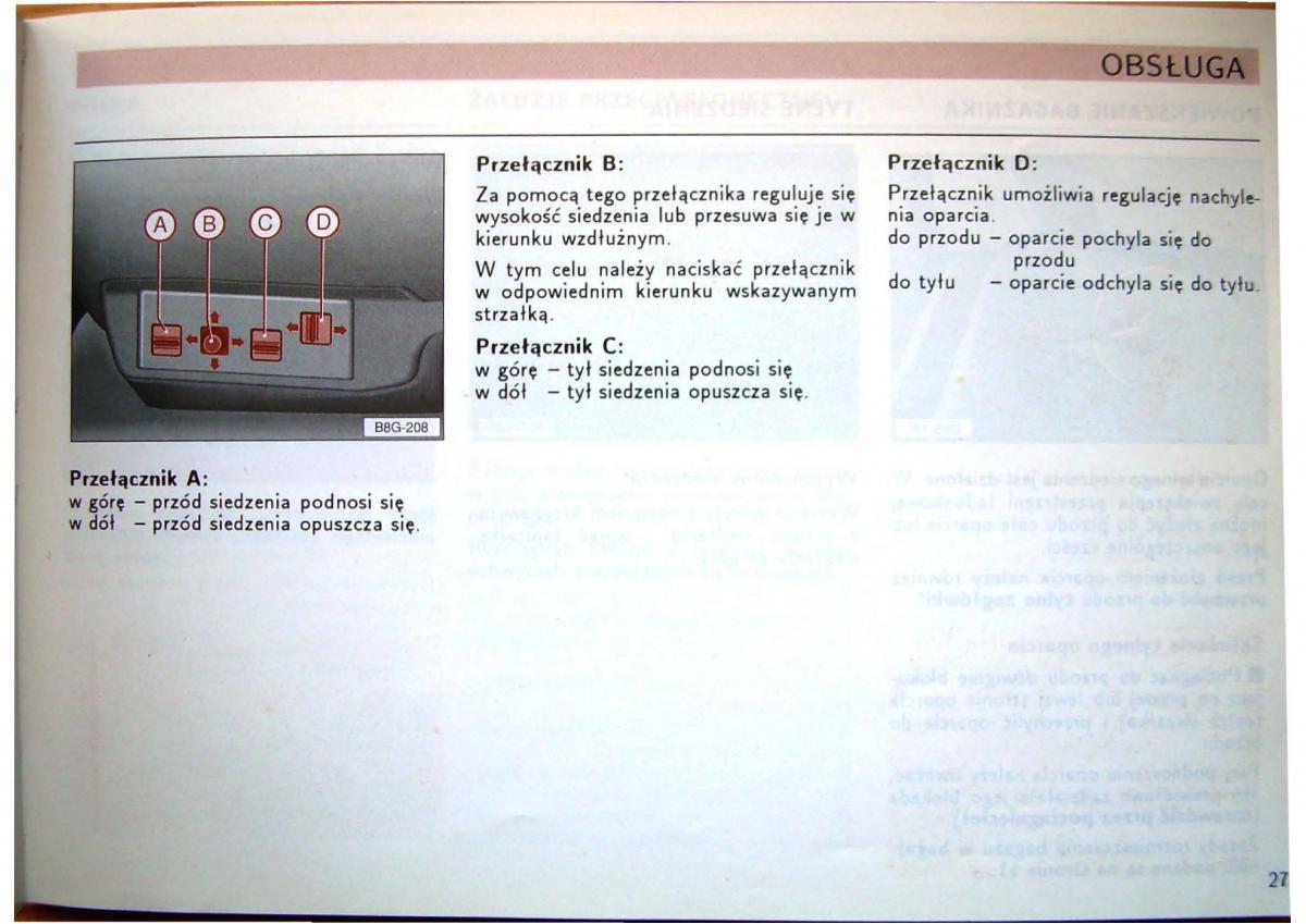 Audi 80 B4 instrukcja obslugi / page 29