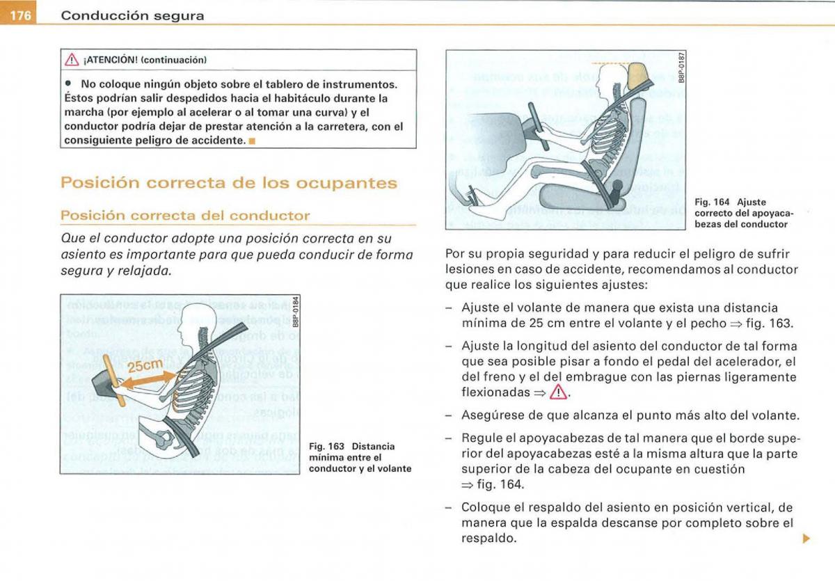 Audi A3 II 2 8P owners manual manual del propietario / page 178