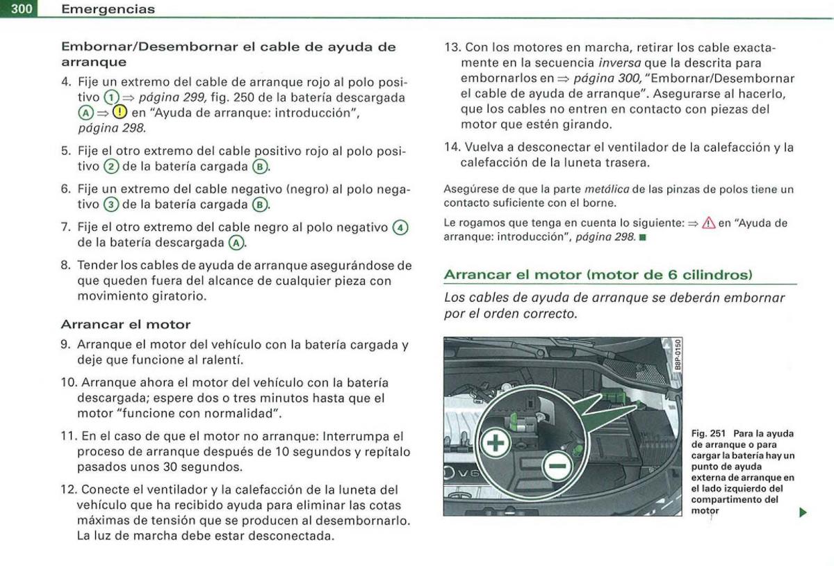 Audi A3 II 2 8P owners manual manual del propietario / page 302