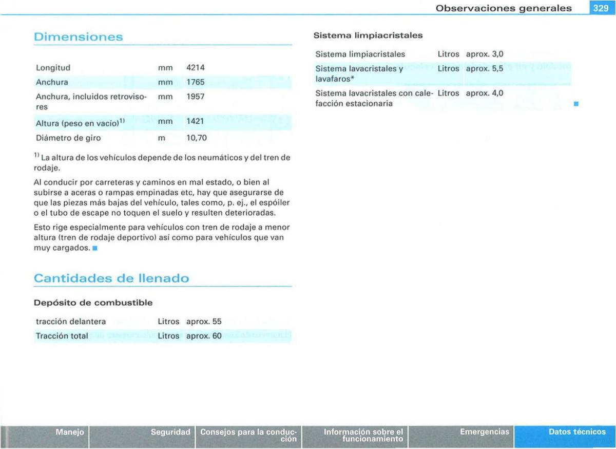 Audi A3 II 2 8P owners manual manual del propietario / page 331