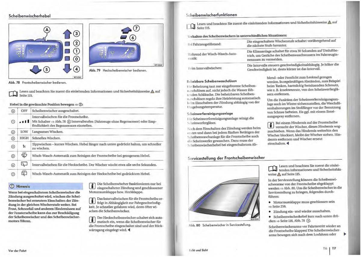 VW Golf Plus owners manual Handbuch / page 56