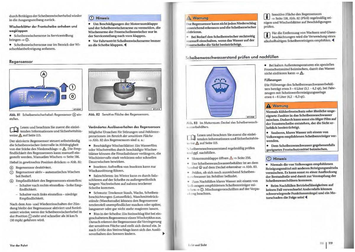 VW Golf Plus owners manual Handbuch / page 57