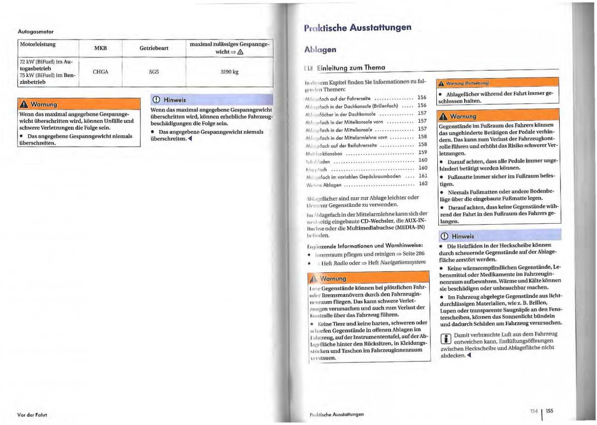 VW Golf Plus owners manual Handbuch / page 75