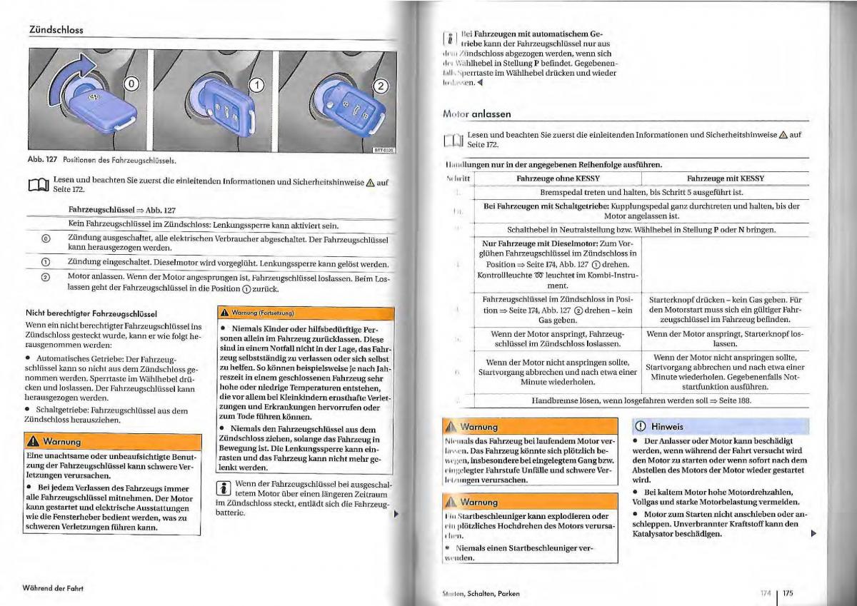 VW Golf Plus owners manual Handbuch / page 85