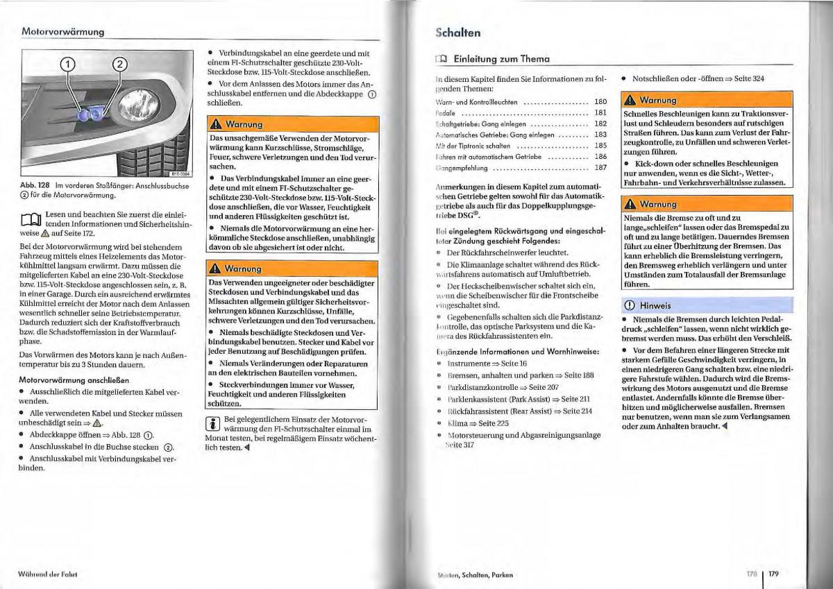 VW Golf Plus owners manual Handbuch / page 87