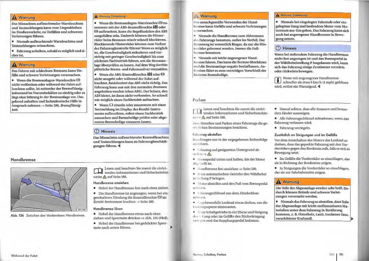 VW Golf Plus owners manual Handbuch / page 93