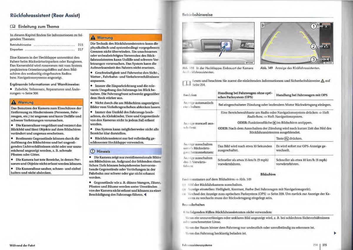 VW Golf Plus owners manual Handbuch / page 104