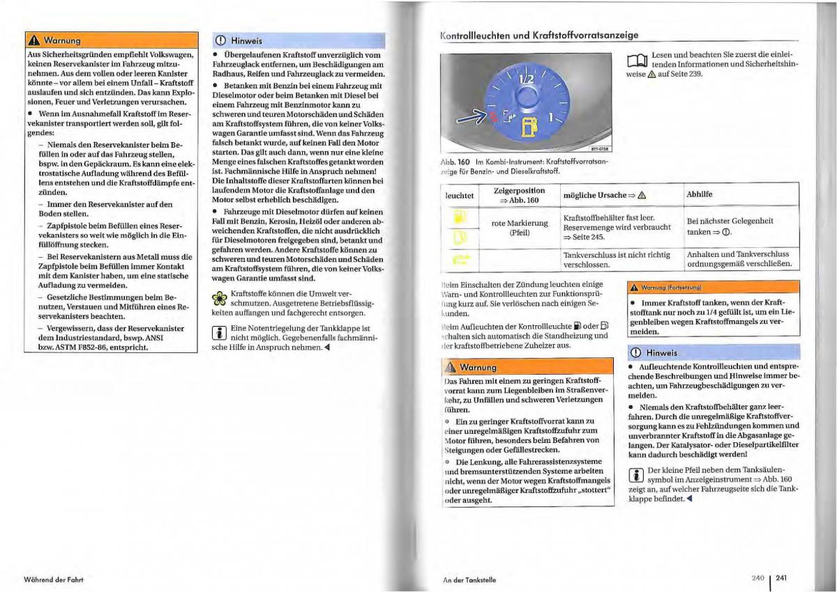 VW Golf Plus owners manual Handbuch / page 117