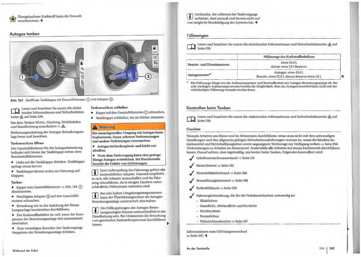 VW Golf Plus owners manual Handbuch / page 119