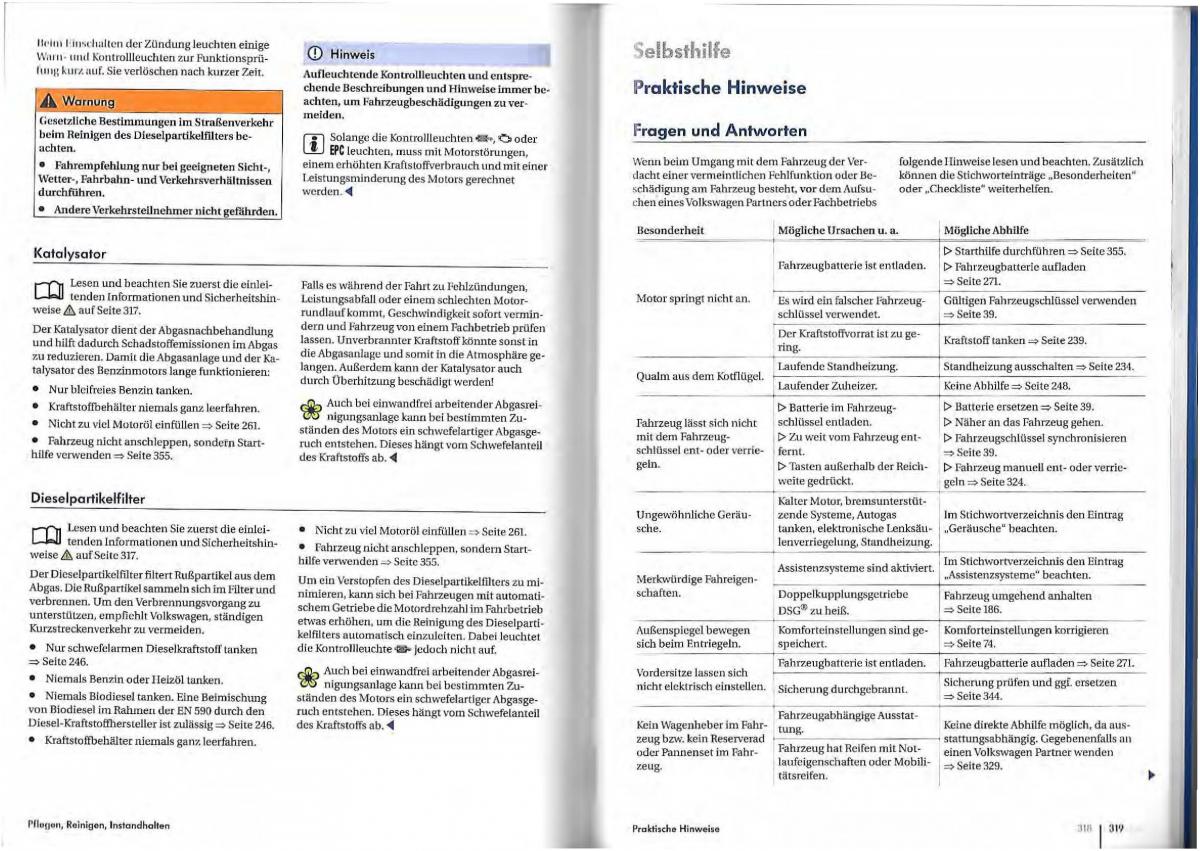 VW Golf Plus owners manual Handbuch / page 156