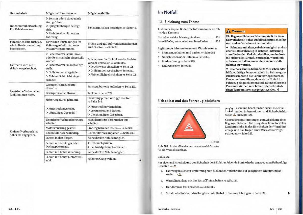 VW Golf Plus owners manual Handbuch / page 157