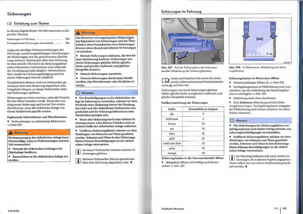 VW Golf Plus owners manual Handbuch / page 169