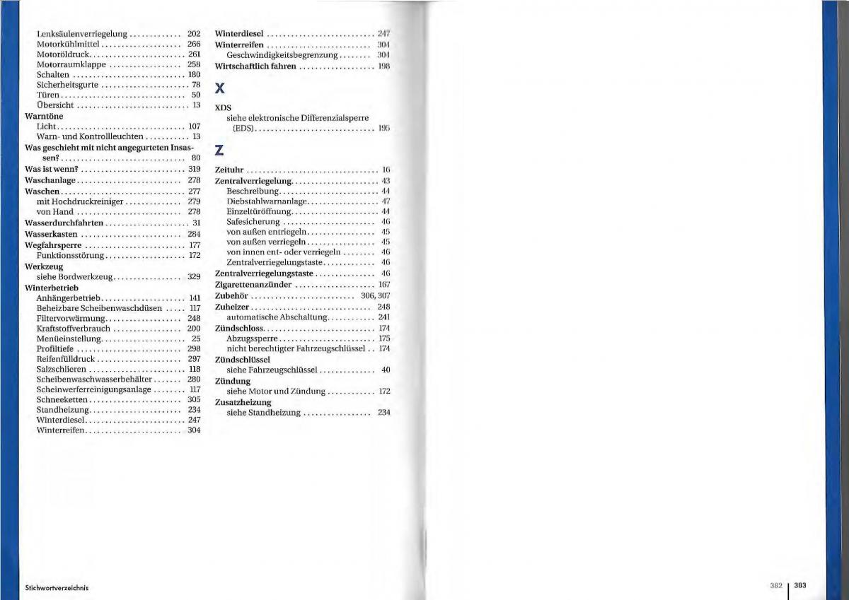 VW Golf Plus owners manual Handbuch / page 188