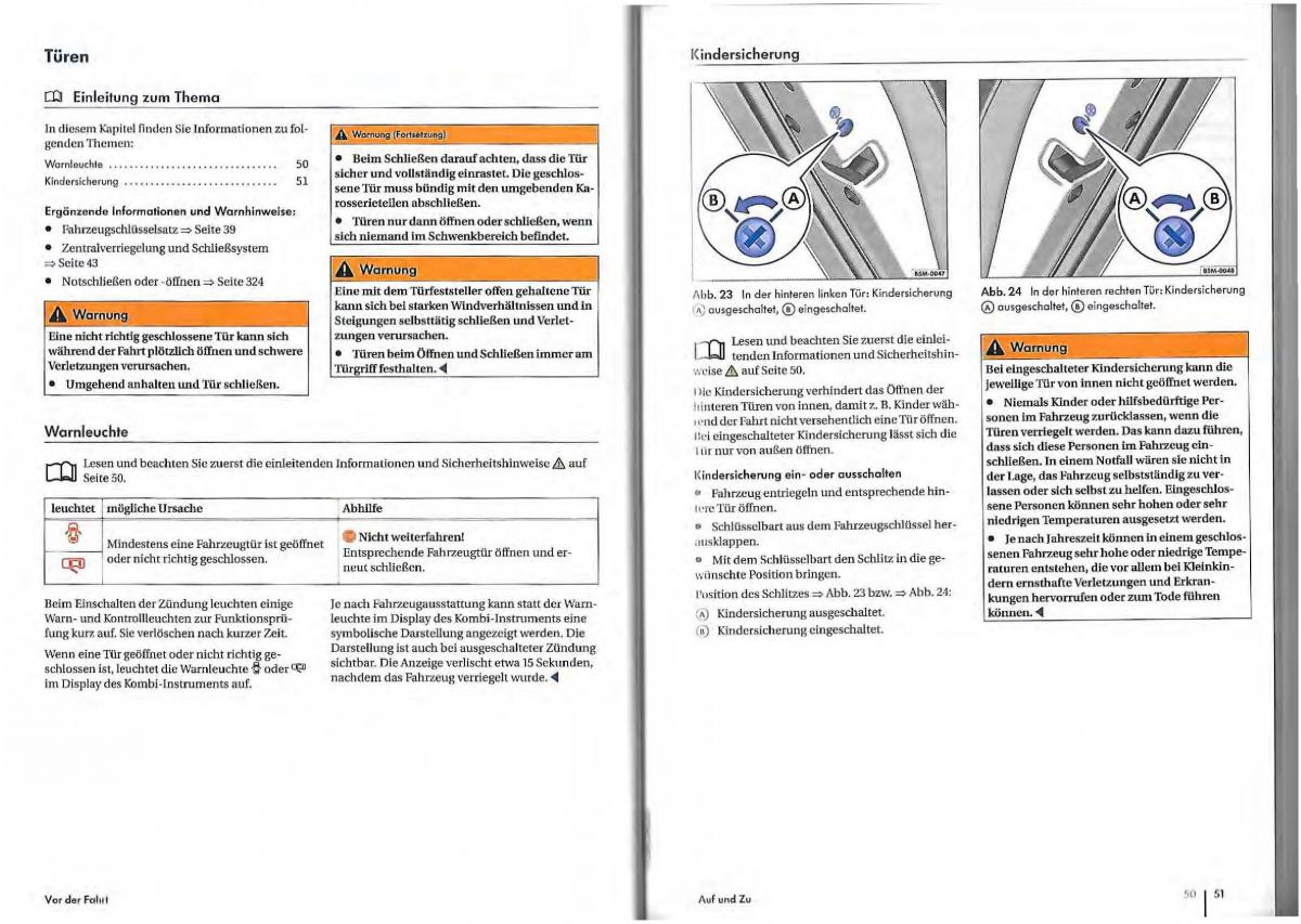 VW Golf Plus owners manual Handbuch / page 23