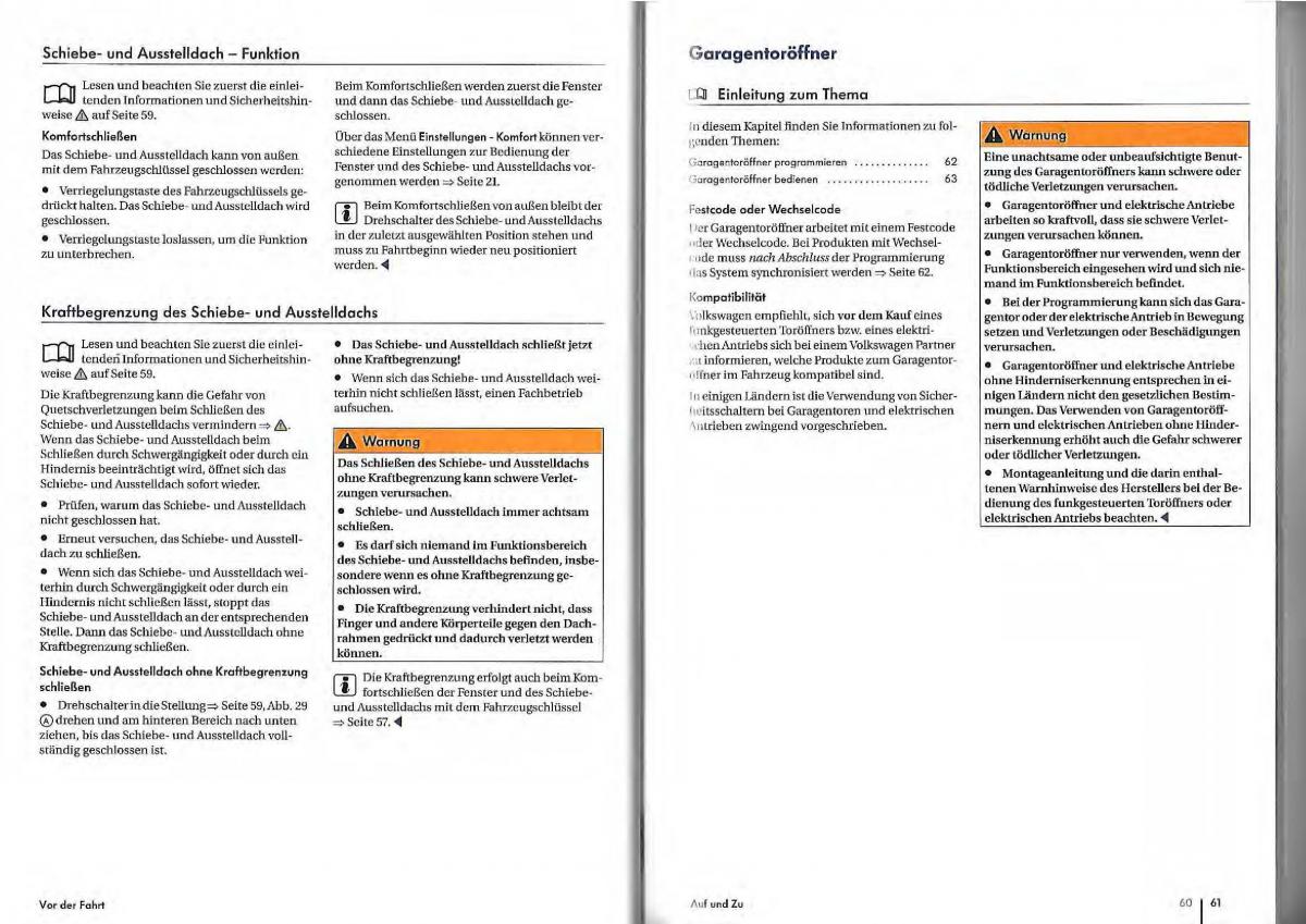 VW Golf Plus owners manual Handbuch / page 28