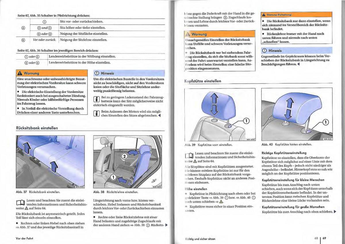 VW Golf Plus owners manual Handbuch / page 32