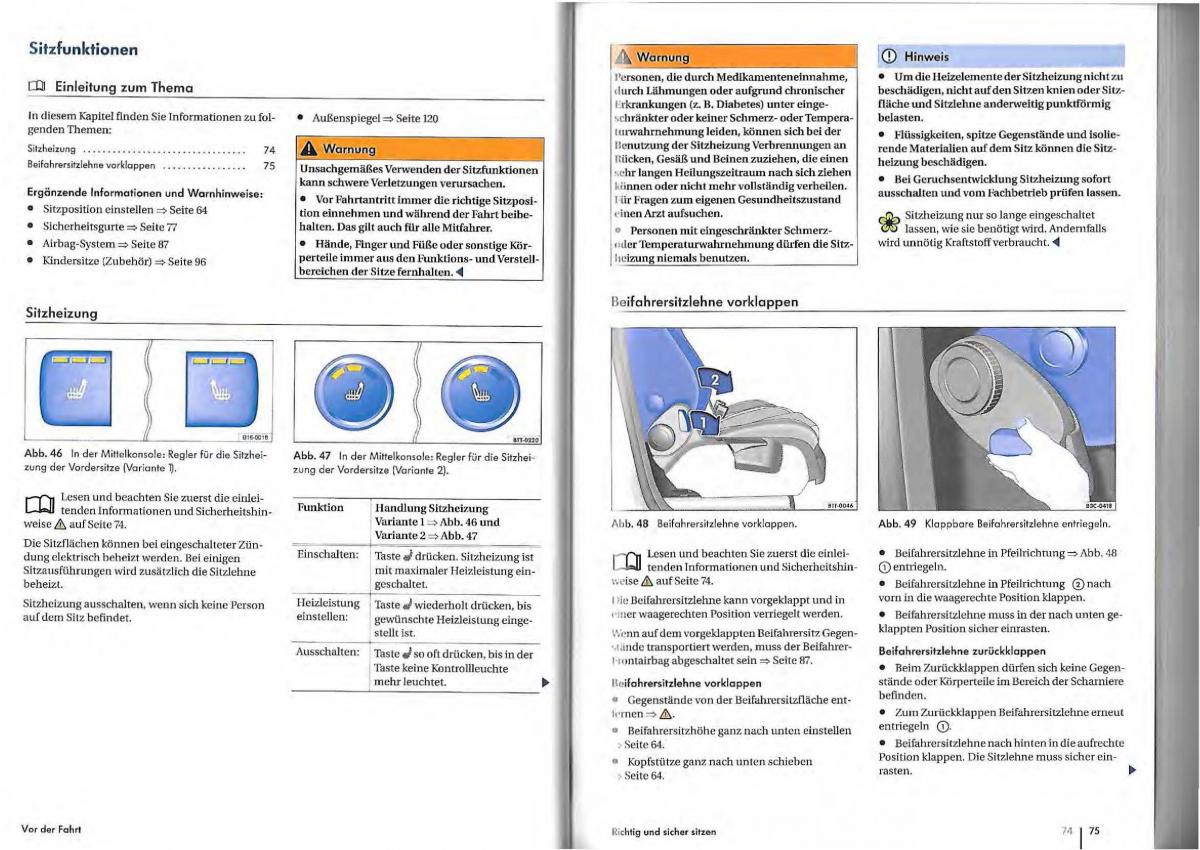 VW Golf Plus owners manual Handbuch / page 35