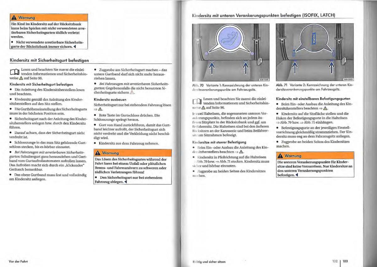 VW Golf Plus owners manual Handbuch / page 49