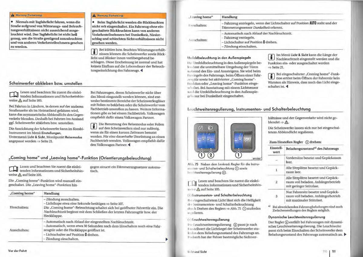 VW Golf Plus owners manual Handbuch / page 53