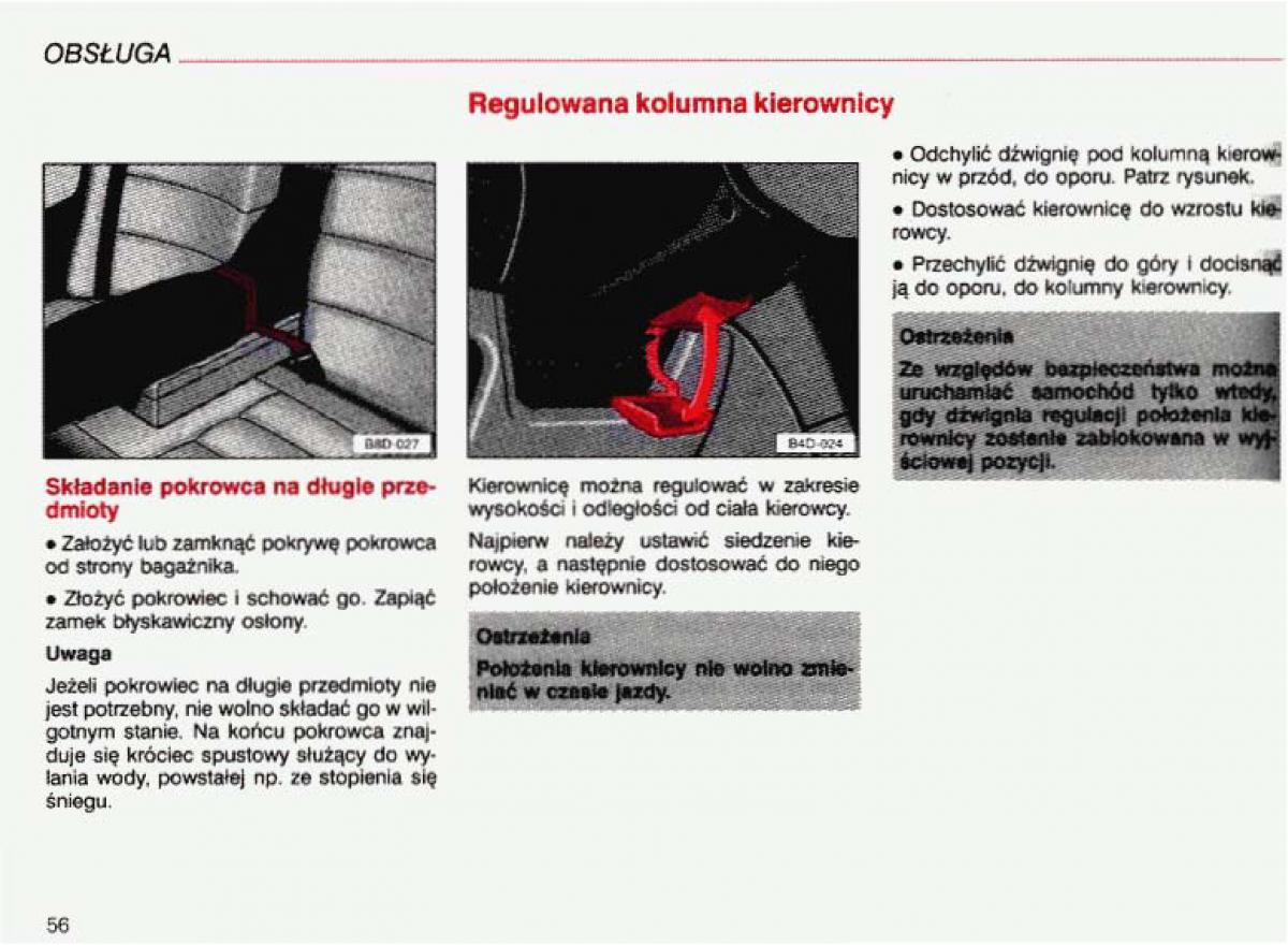 Audi A4 B5 8D instrukcja obslugi / page 57