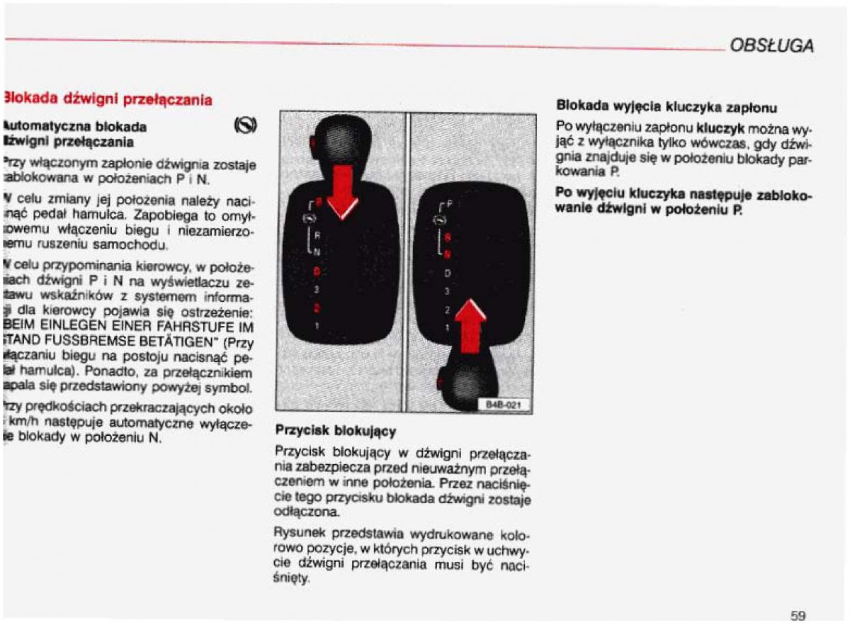 Audi A4 B5 8D instrukcja obslugi / page 60