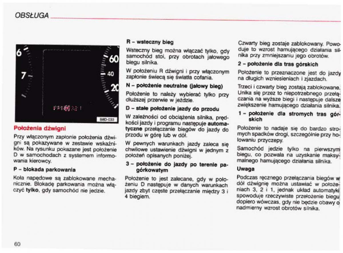 Audi A4 B5 8D instrukcja obslugi / page 61