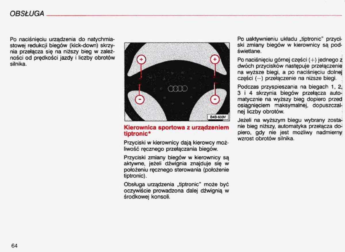 Audi A4 B5 8D instrukcja obslugi / page 65