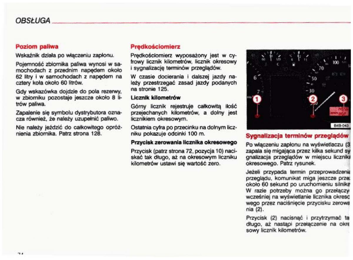 Audi A4 B5 8D instrukcja obslugi / page 75