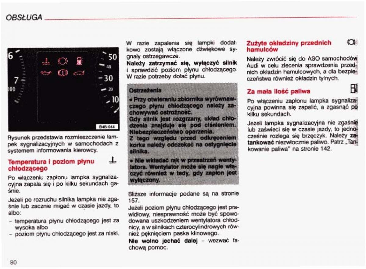 Audi A4 B5 8D instrukcja obslugi / page 81