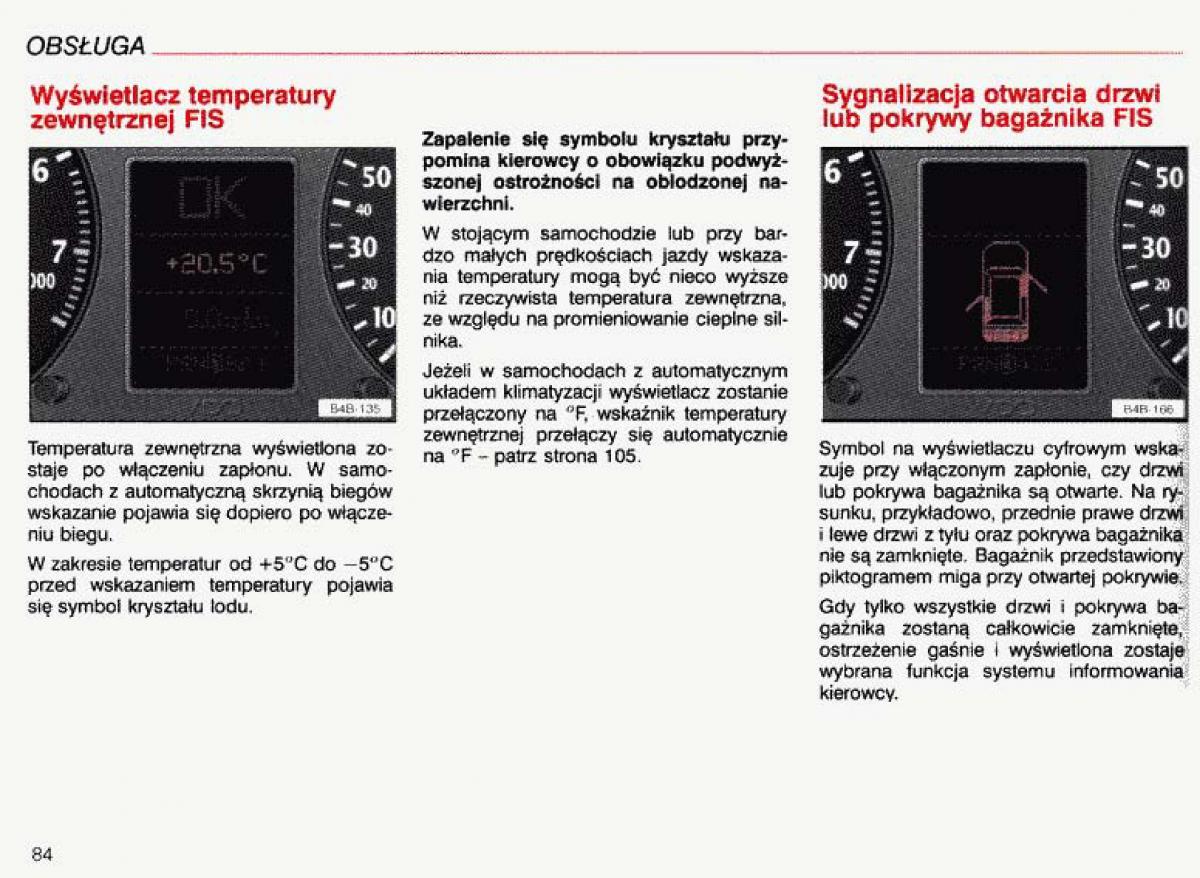 Audi A4 B5 8D instrukcja obslugi / page 85