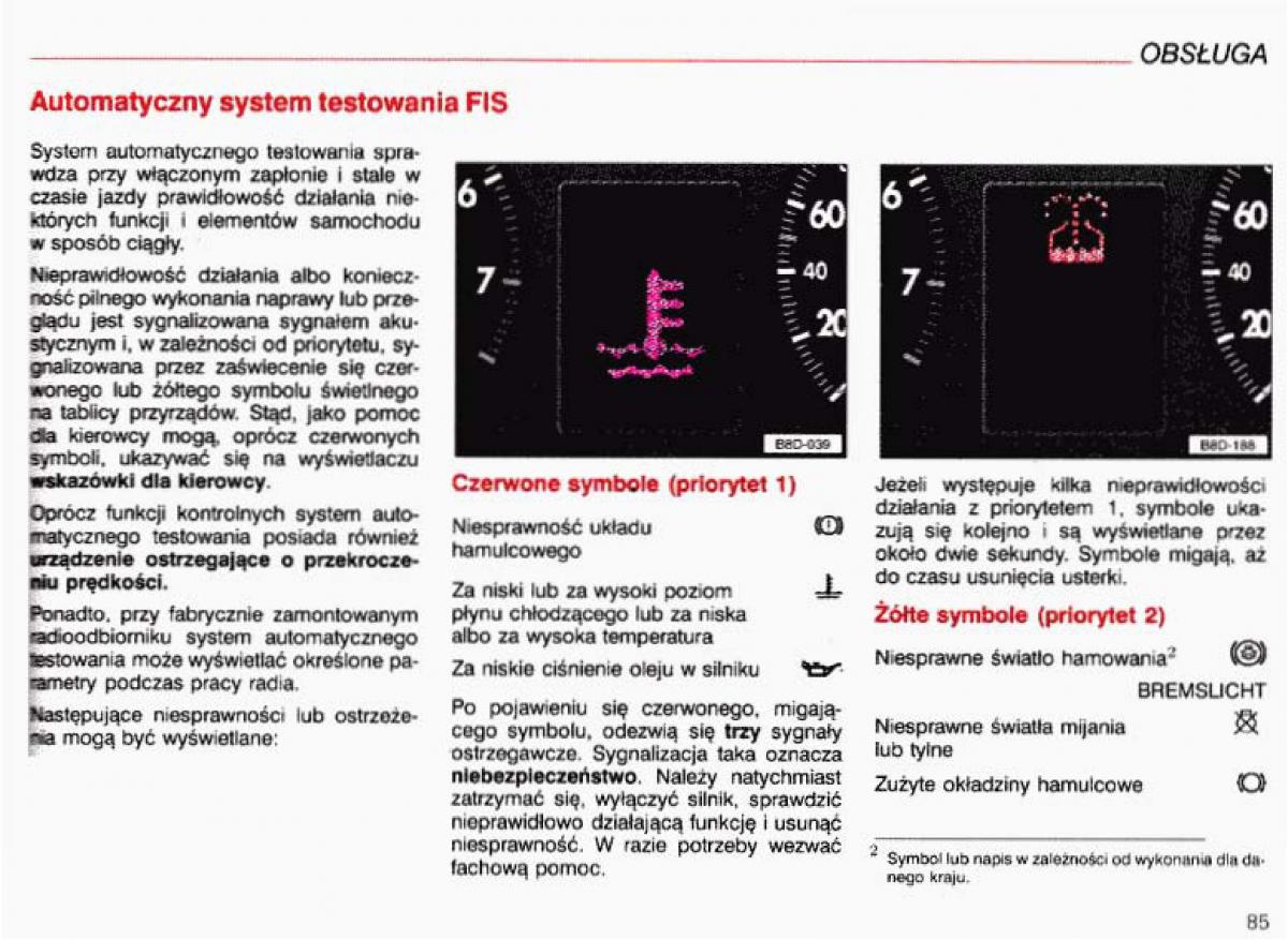 Audi A4 B5 8D instrukcja obslugi / page 86