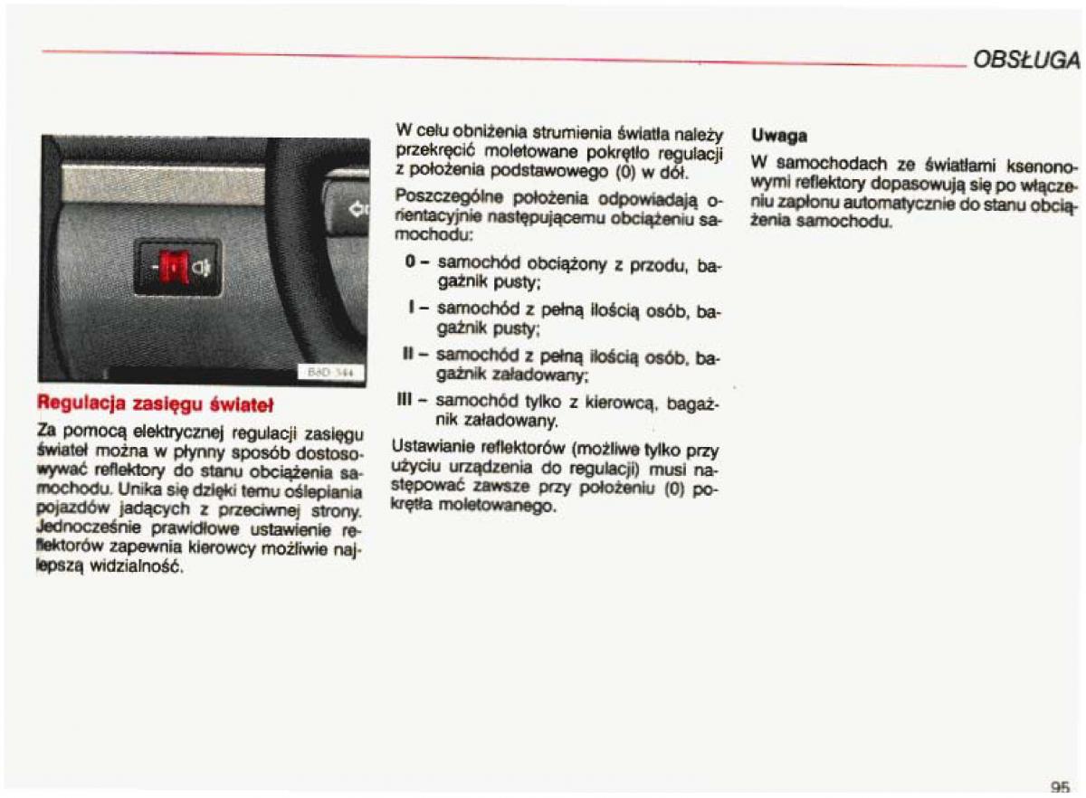 Audi A4 B5 8D instrukcja obslugi / page 96