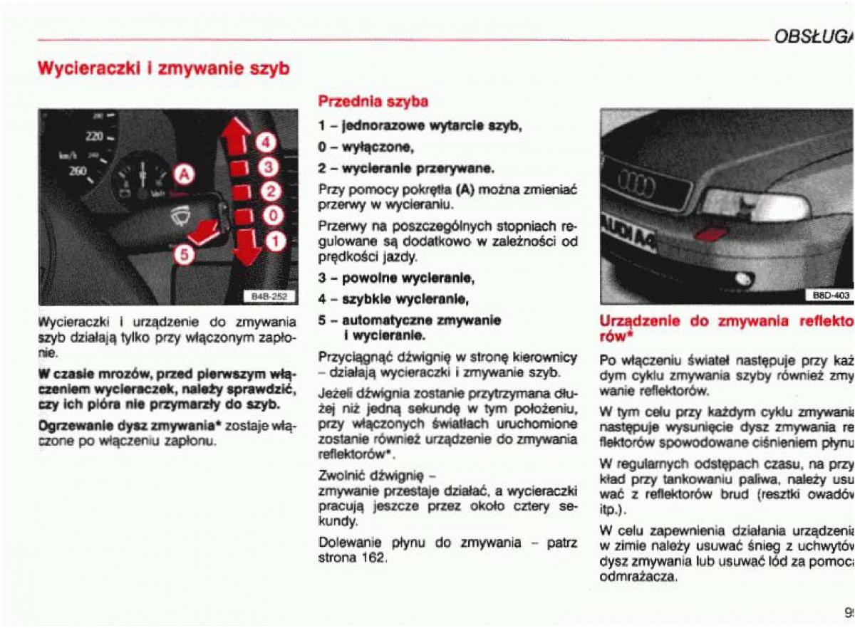 Audi A4 B5 8D instrukcja obslugi / page 100