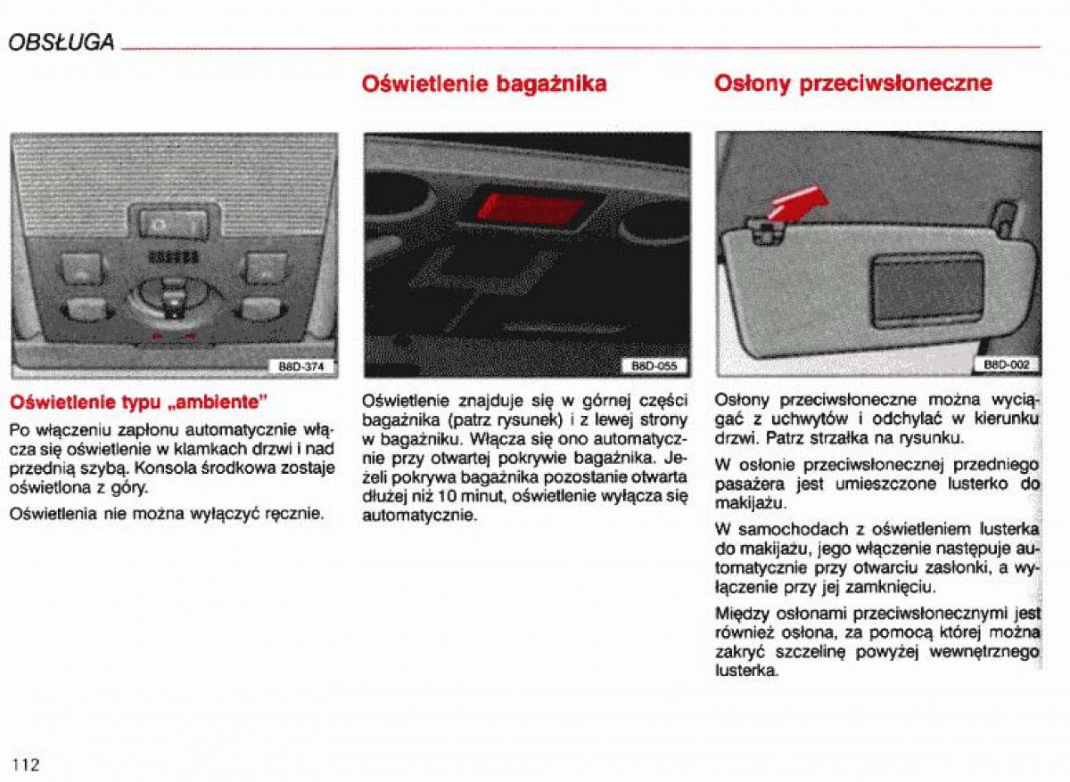 Audi A4 B5 8D instrukcja obslugi / page 113