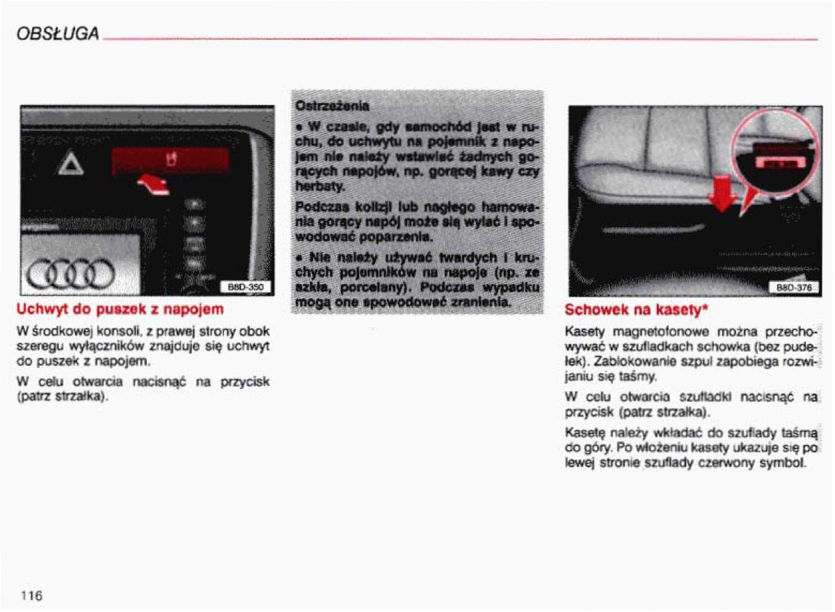 Audi A4 B5 8D instrukcja obslugi / page 117