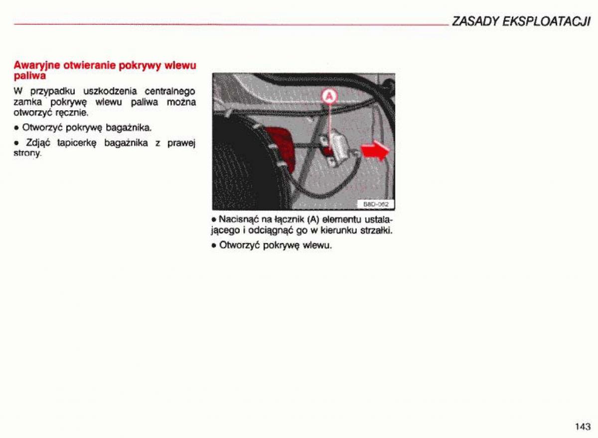 Audi A4 B5 8D instrukcja obslugi / page 144