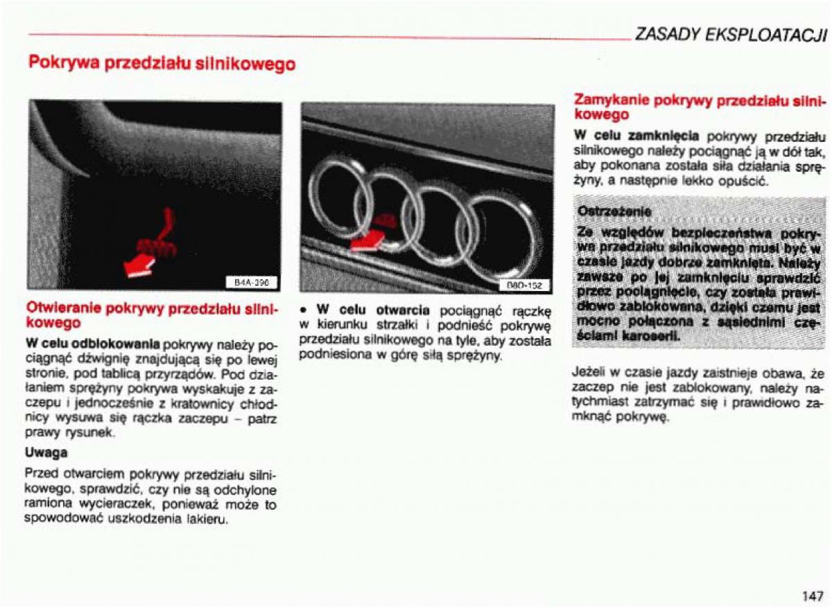 Audi A4 B5 8D instrukcja obslugi / page 148