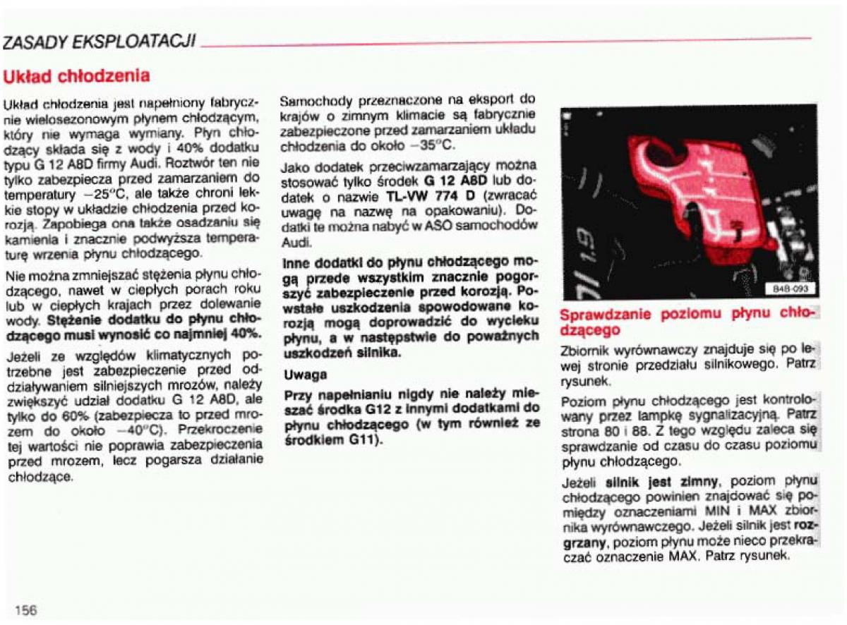 Audi A4 B5 8D instrukcja obslugi / page 157