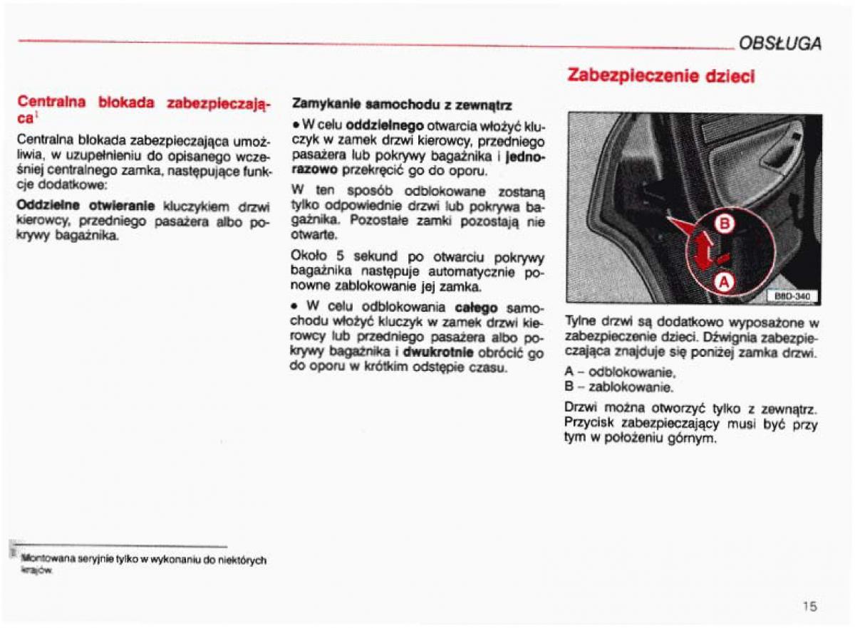 Audi A4 B5 8D instrukcja obslugi / page 16