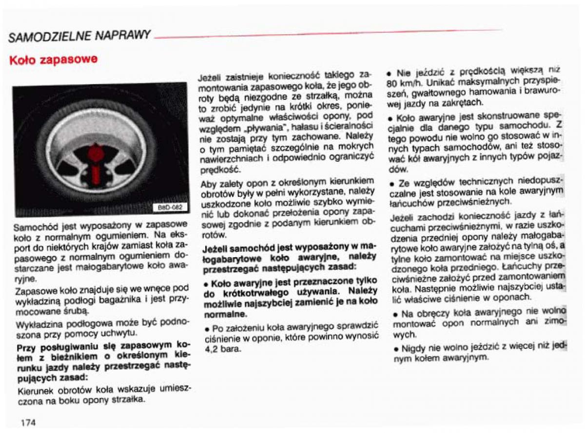 Audi A4 B5 8D instrukcja obslugi / page 175