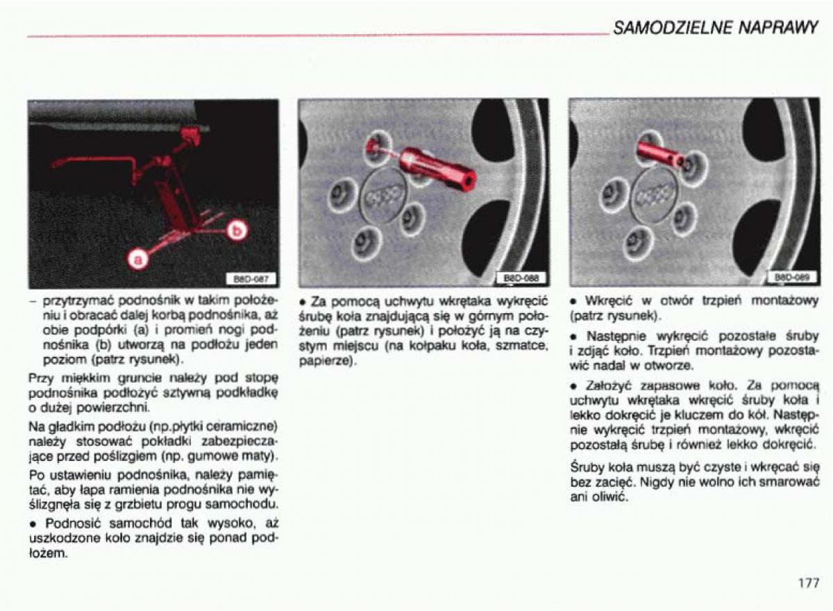 Audi A4 B5 8D instrukcja obslugi / page 178