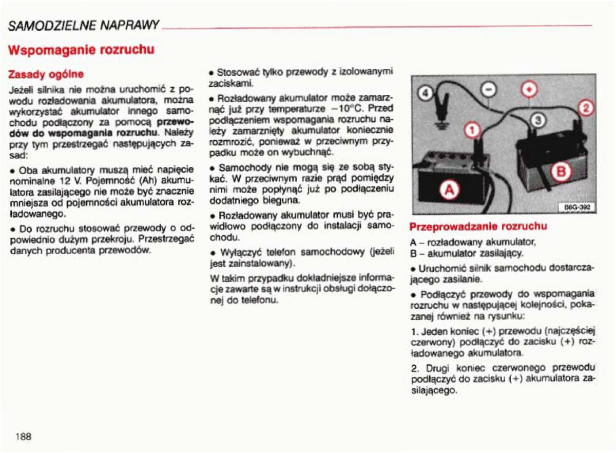 Audi A4 B5 8D instrukcja obslugi / page 189