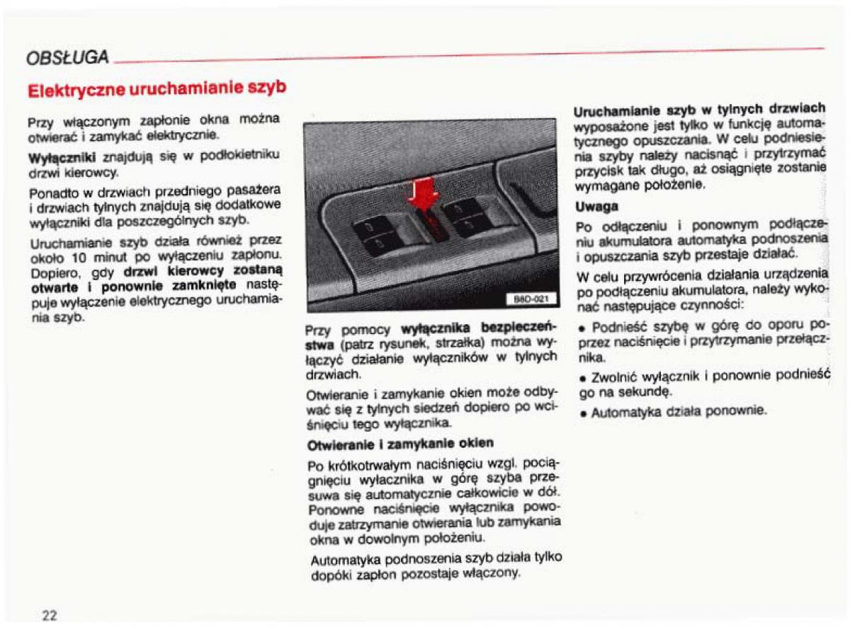 Audi A4 B5 8D instrukcja obslugi / page 23