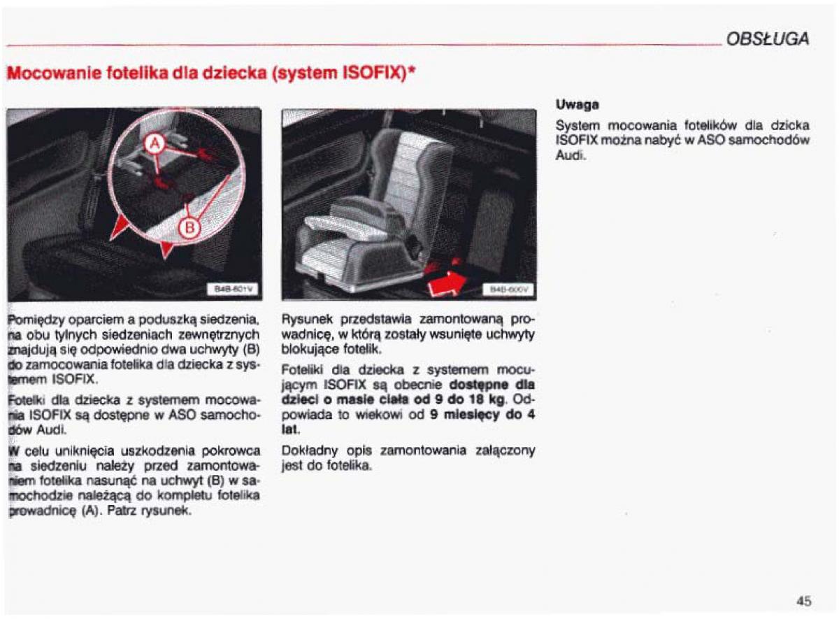 Audi A4 B5 8D instrukcja obslugi / page 46