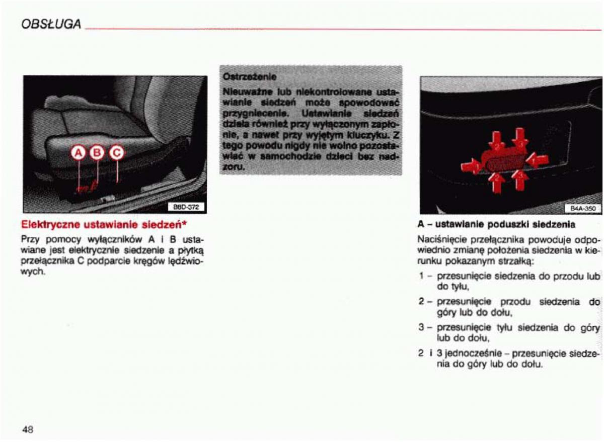 Audi A4 B5 8D instrukcja obslugi / page 49