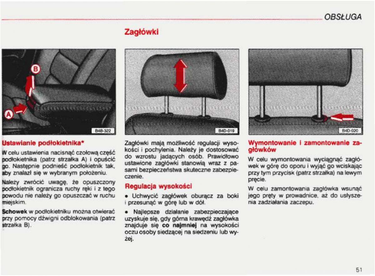 Audi A4 B5 8D instrukcja obslugi / page 52